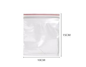 PAQUETE 100 BOLSA ZIPLOCK TRANSPARENTE(4-1) 4X6\"