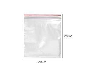 PAQUETE 100 BOLSA ZIPLOCK TRANSPARENTE(4-4) 8X11\"