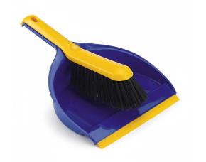 Set Recogedor Con Retenedor De Hule Y Cepillo Para Basura, 13.19X9.09X3.86\