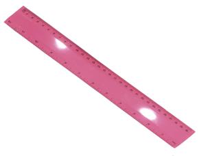 REGLA P/PUBLICIDAD 30CM ROSA