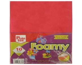 Pk.10 Foamy Con Adhesivo 21.5X28Cm Rojo Pointer