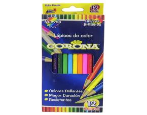 CAJA 12 COLORES CORONA