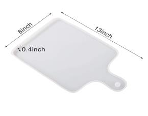 Molde De Silicon De Resina Expoxica De Azafate Rectangular Con Asa 13\