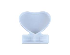 Molde De Silicon De Resina Epoxica P/Marco De Fotos Pequeño Diseño Corazon