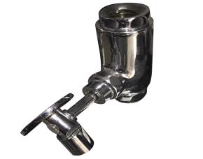 Valvula Vertical De Pedal Bronce Cromado 1\