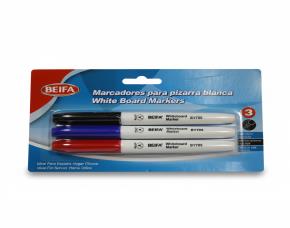 Juego De 3 Marcadores Acrilico (Azul,Negro,Rojo) By705