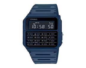 RELOJ CASIO CALCULADORA/HORA/CRONOMETRO/ALARMA COLOR AZUL, BRASALETE PLASTICO