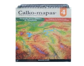 Calco Mapas Nº4 Geografia Fisica Y Politica Honduras