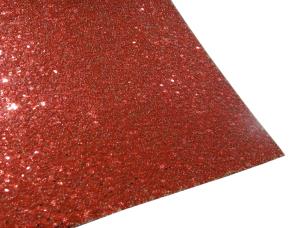 Pk.10Car.c/Big Glitt.roj 50X700Cm