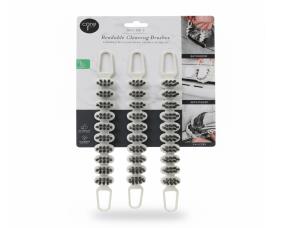 Paq. 3 Cepillos De Limpieza Multifuncional Flexibles