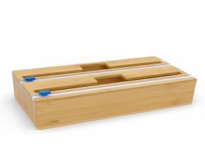 Caja Organizadora Para Bolsas Plasticas De Bambu (2 Compatimientos)