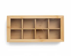 Organizador Para Te De Bambu (8 Secciones)