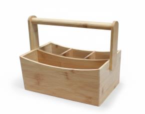 Caja Organizadora De Madera Para Tenedores,Cuchillos,Cucharas