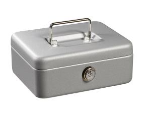 Caja D Caudal  Pequeña, Plata 205X160X75Mm