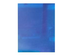 Pk.50 Cubiertas Plasticas.frosted Azul 28X43.2Cm