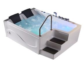Bañera Hidromasaje 1700Mm X1200Mm X740Mm Blanca, Motor 1.2Hp, Derecha