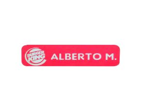 Gafete P/Grab Madera Rojo/Blco