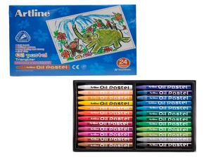 Cja. 24 Colores Oleo Pastel Triangular  Surtidos Artline