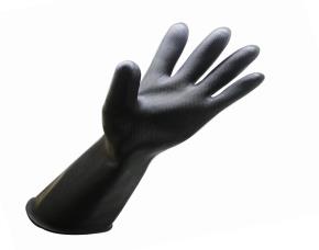 Par Guante Protex Calibre 25 Negro Resist Abrasion Rasgado Y Perforacion Talla 7.5