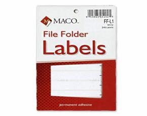 Pqte.248 Etiqu.blanc P/Folder