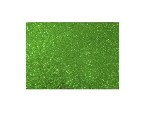 Paq.10 Fomi Verde Escarchado C/Adhesivo Tamaño Carta