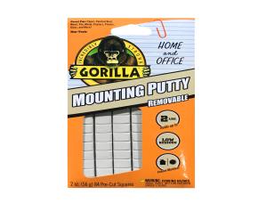 Paquete De 84 Cuadritos De Masilla Adhesiva Gorilla 2 Oz
