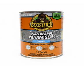 Lata 1/4 Sellador Y Parcheador Liquido Transparente Gorila (117956), Impremeable  Waterproof,P...