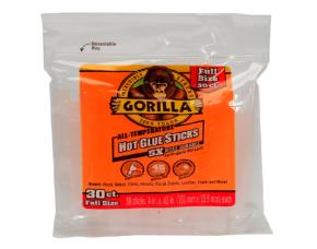 PAQUETE DE 30 BARRAS DE SILICON GORILLA 0.43\" X 4...