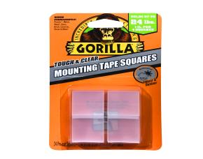 Paquete De 24 Cuadros De Cinta Doble Pega Gorilla Transparente 1\