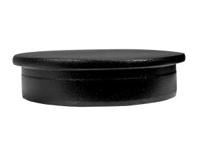 Tapon Final Plano Acero Inox Negro Mate 304, 42.4Mm