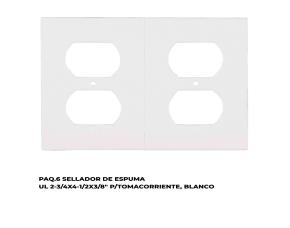 Paq.6 Sellador De Espuma Ul 2-3/4X4-1/2X3/8\