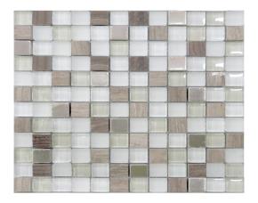 Plgo Mosaico Mixto Con Piedra Y Vidrio 29X29Cm