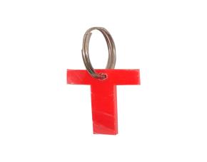 Llavero D/Acrili.letra Rojo 3Mm