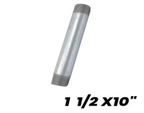 Niple Galvanizado 1 1/2X10\