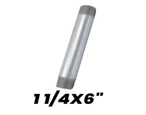 Niple Galvanizado 1 1/4X6\