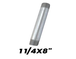 Niple Galvanizado 1 1/4X8\