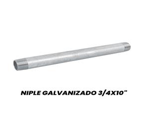 Niple Galvanizado 3/4X10\
