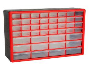 GABINETE 44 DEPOSITOS 19 3/4\"X6 1/4X15 1/2\" IRON...