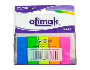 Pk.banderitas Adhesivas 5Colores F/Rectangular Ofimak