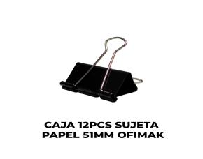 Caja 12Pcs Sujeta Papel 51Mm Ofimak