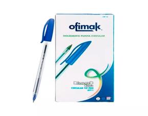 Boligrafo Azul Diamond Clasic Ofimak Unidad