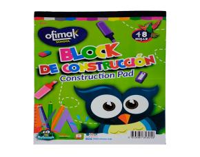 Block 48 Hojas De Papel Construccion 9X12\