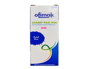 Tinta P/Almohadilla Azul C/Gotero 50Ml Ofimak