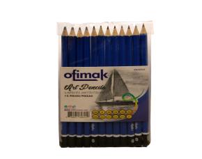 Juego De Lapices Artisticos Mixto (Hb,B,2B,3B,4B,5B,6B,2H,3H,4H,5H,H) Ofimak