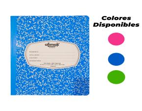 CUADERNO COSIDO D/1LINEA 9X7\" D/100 HOJAS (4 DISE...