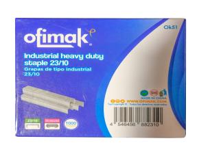 Caja 1000 Grapas Industrial 23/10 Ofimak