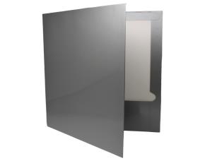 Unidad Folder Plastificado Color Plateado Tamaño Carta 9-1/2\