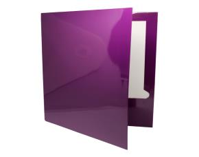 Unidad Folder Plastificado Color Morado Tamaño Carta 9-1/2\