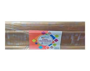 Paquete 50 Pliegos Papel Celofan Con Diseños Cuadros Dorados 1-2 Colores 76X100Cm