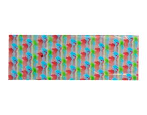 Paquete 50 Pliegos Papel Celofan Decorativo Con Diseños Corazones 3 Colores 76X100Cm